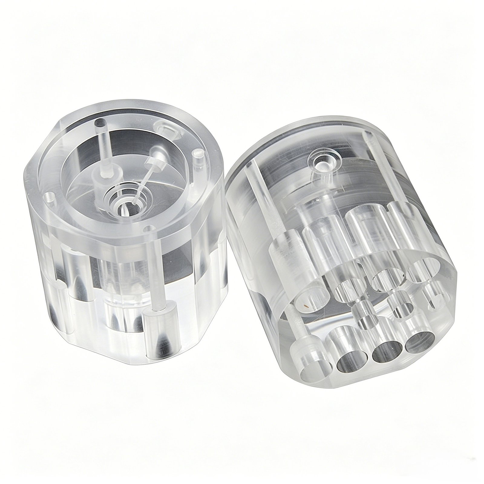 Precision CNC milled acrylic clear parts Borway Tech