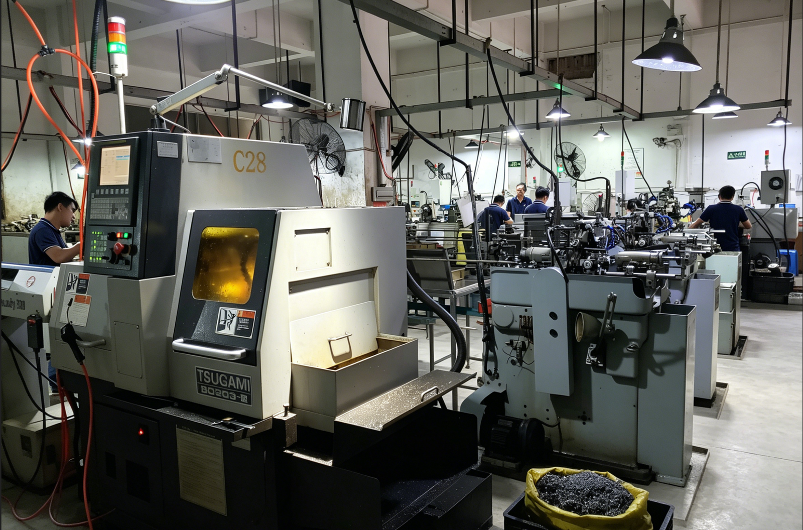 Borway Precision CNC workshop - batch production environment