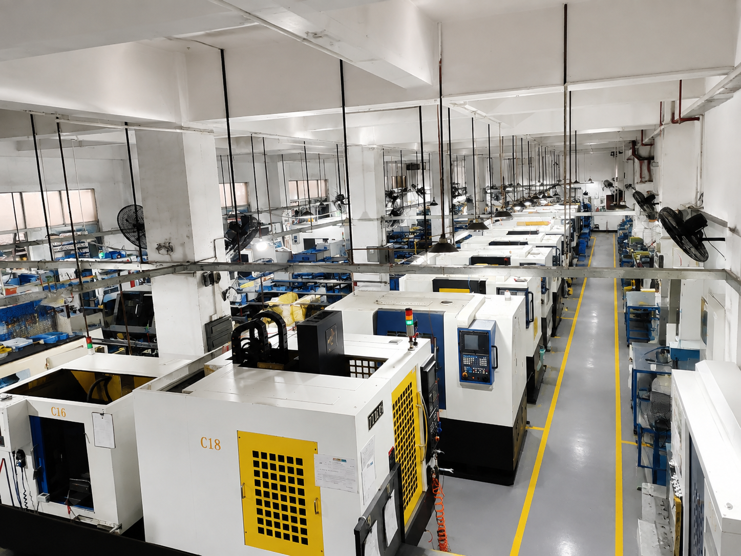 Borway Tech CNC machining workshop in Shenzhen