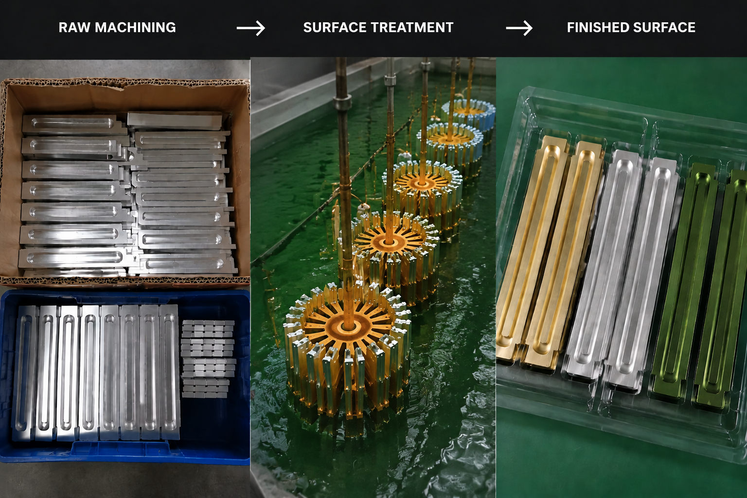 Aluminum CNC machining surface finishing